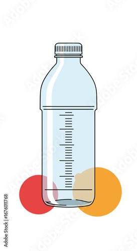 Hydration partner measuring water bottle for active lifestyles and daily wellness goals