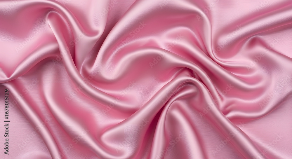 Obraz premium Elegant Rosewater Silk: Delicate Drapes of Radiant Fabric Texture