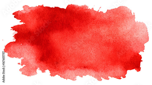 Abstract red watercolor wash paint texture background