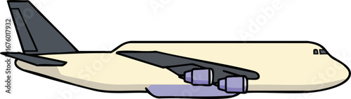 Simple passenger airplane flying aircraft travel and aviation icon