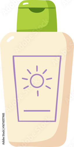 Sunscreen bottle sun protection skin care summer health