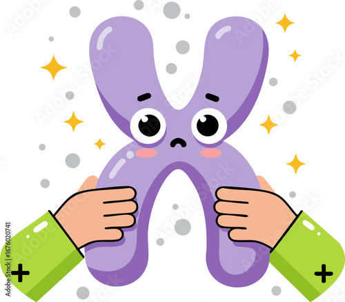 Chromosome Study and Genetic Health with Sad Expression