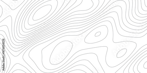 White contour line seamless pattern on black, abstract stylized mountain relief, detailed topographic map with geographic elevation, texture, and paper-like background