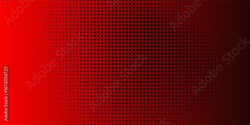 Dark and red retro for comic pop art background with dots.
