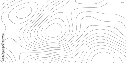 Seamless abstract geographic map pattern with white topographic lines, stylized mountain relief, showing contour heights, elevations, and textured black paper background.