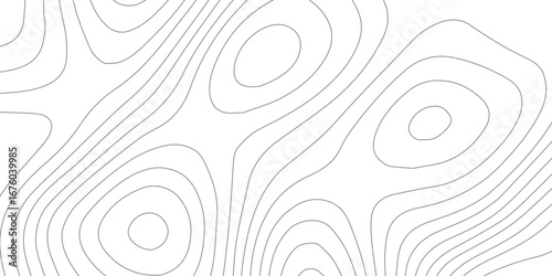 Seamless abstract geographic map pattern with white topographic lines, stylized mountain relief, showing contour heights, elevations, and textured black paper background.