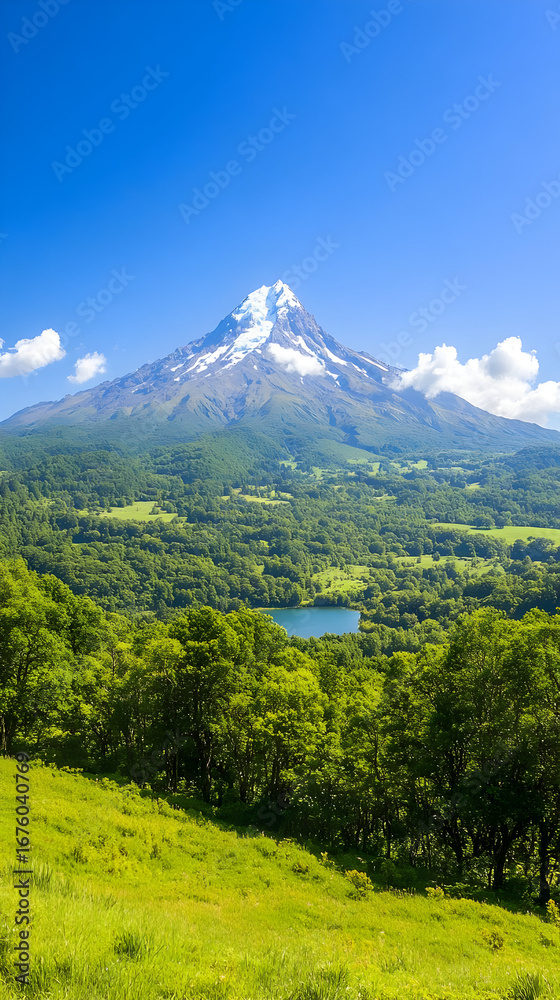 Fototapeta premium Majestic Mountain Landscape Photo