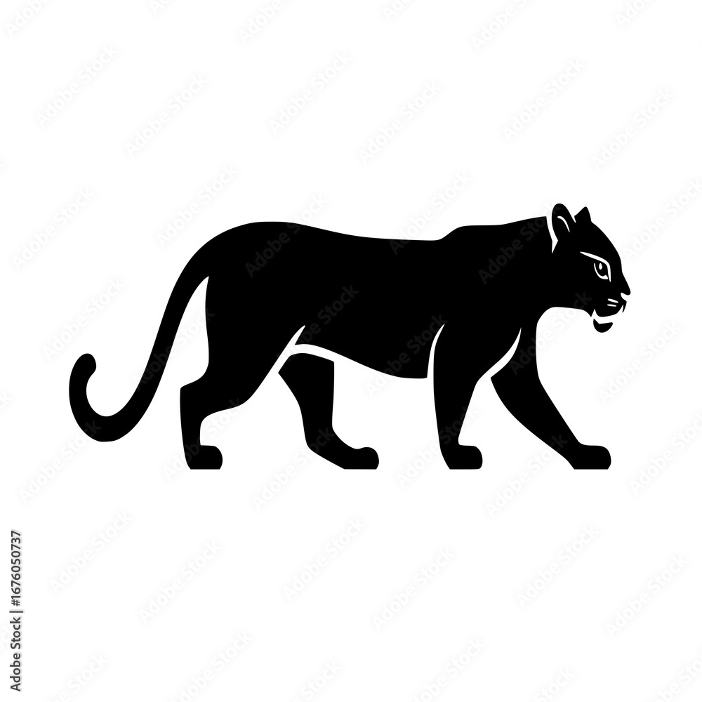 Fototapeta premium Beautifully crafted leopard vector artwork – a perfect blend of elegance and wild spirit. Ideal for wildlife-themed projects and creative branding.