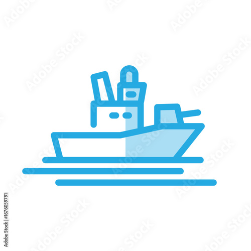 Ship icon design template