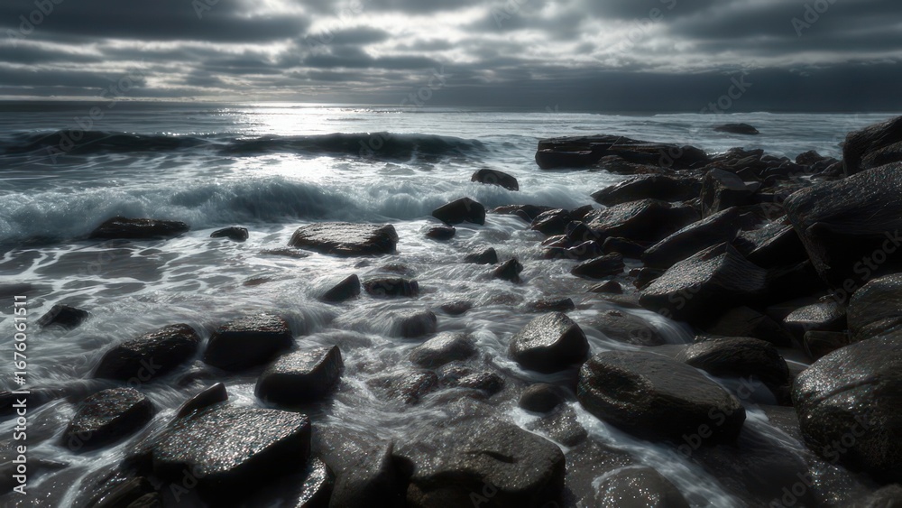 Obraz premium Dramatic coastal scene