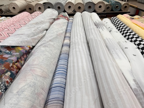 rolls and pieces of clothing