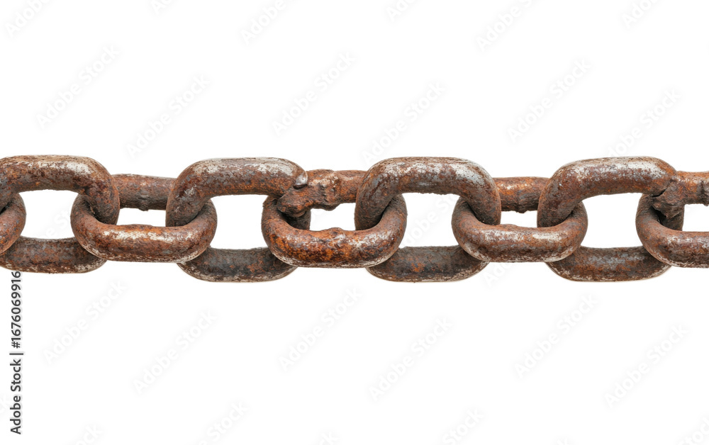 Fototapeta premium Vintage rusty steel isolated on white background, png