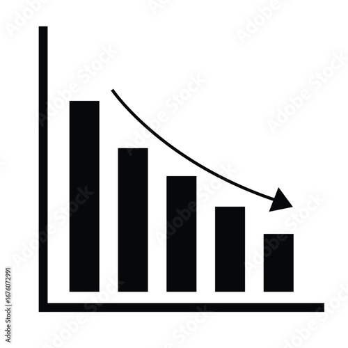 Dynamic financial growth chart illustrating profitability trends with bold colors and clear typography