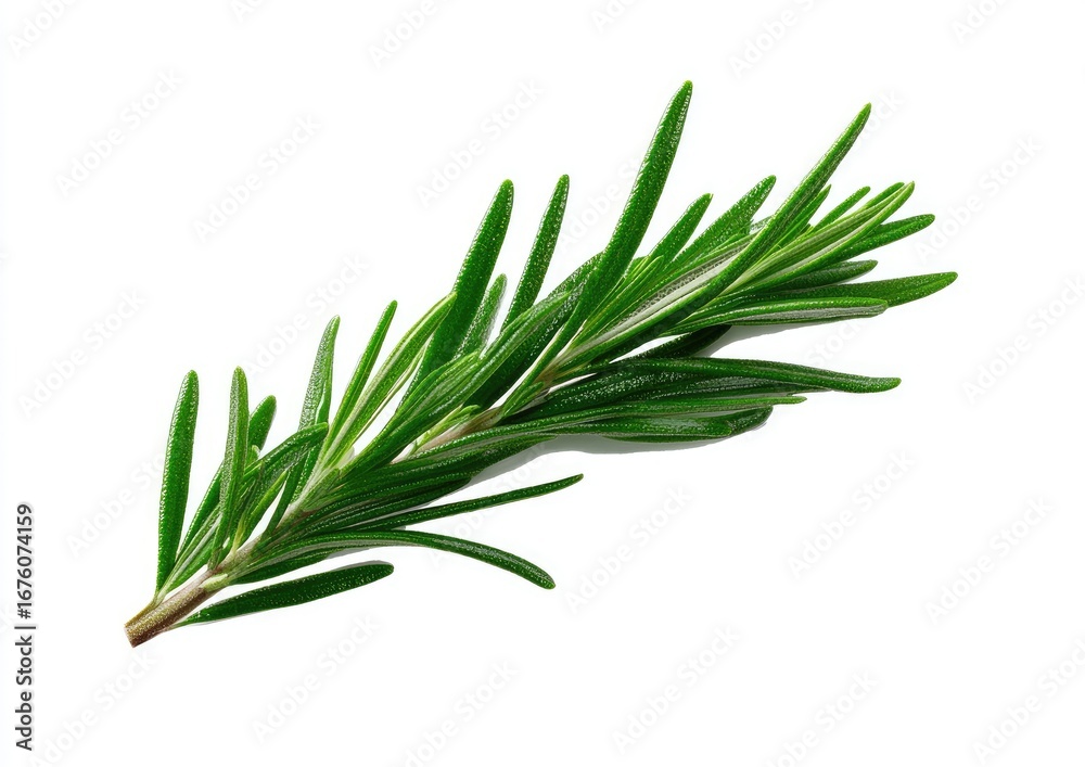 Fototapeta premium Fresh rosemary sprig isolated on white