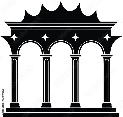 classic columns vector