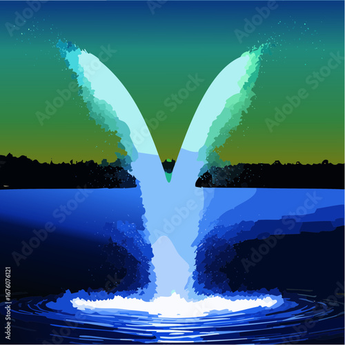 Wasser spritzt