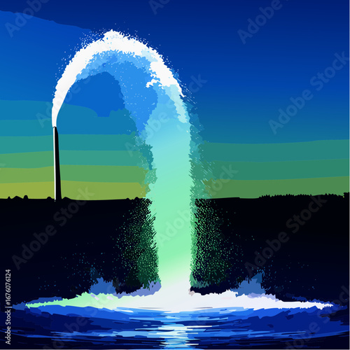 Wasser spritzt