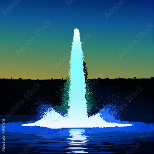 Wasser spritzt