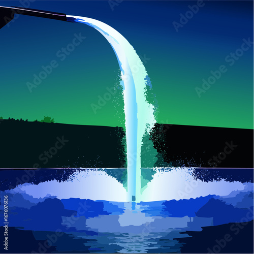 Wasser spritzt