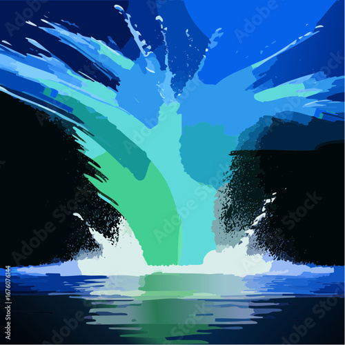 Wasser spritzt