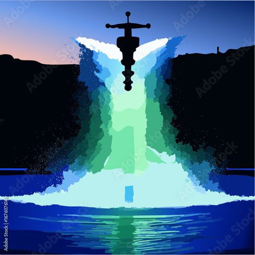 Wasser spritzt