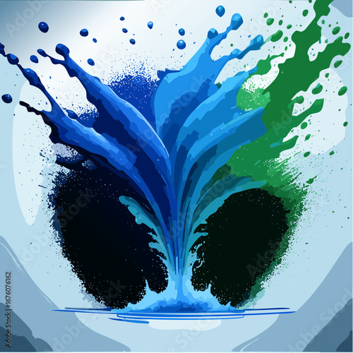 Wasser spritzt