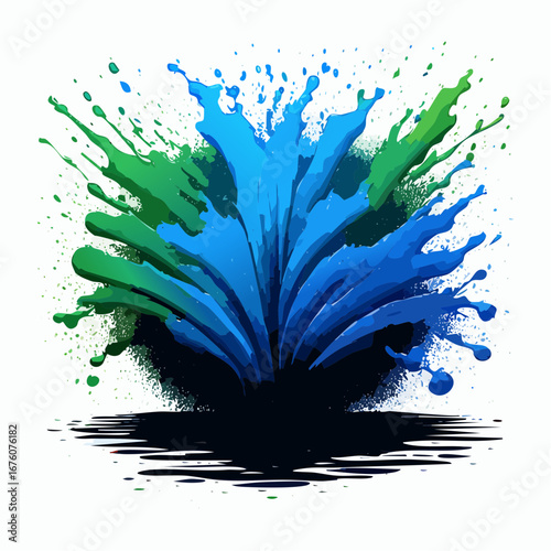 Wasser spritzt