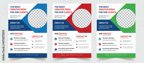 "Modern Corporate Flyer Design Template | Business Marketing & Company Promotion Layout"