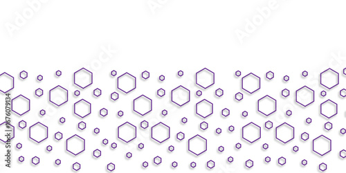 Purple drops of water, resembling transparent soap bubbles, rest delicately on a white background