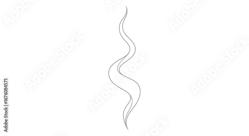 Delicate Wisp of Smoke, Thin and Curving Upward.
