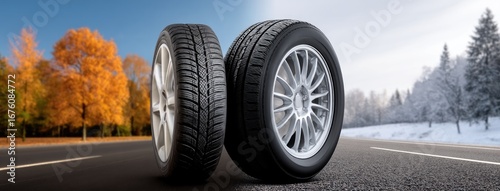 Choosing the right tires for seasonal changes in driving conditions and weather patterns around the year