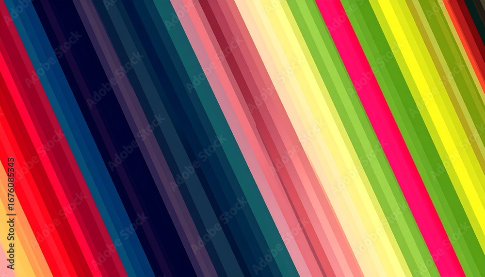 Obraz premium Diagonal striped colorful background