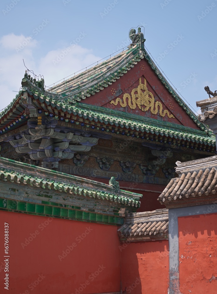 Naklejka premium Longxing Temple in Zhengding Ancient City, Zhengding County, Hebei Province, China
