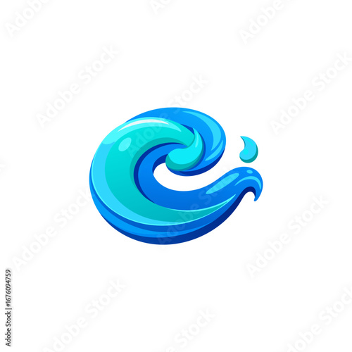 a 3d fluid simulation capturing swirling blue and 
