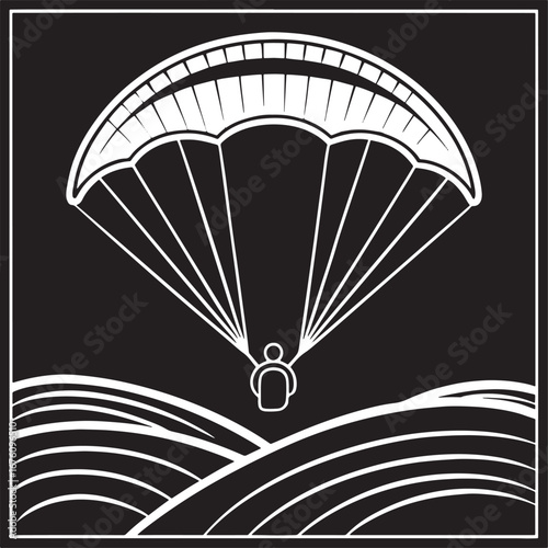 Sky Adventure Paragliding Silhouette