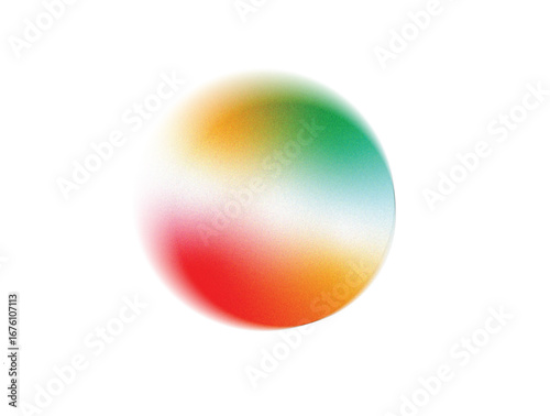Vibrant oval abstract gradient with subtle texture and soft blending of colors