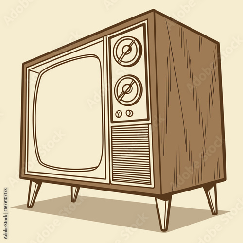vintage tv set