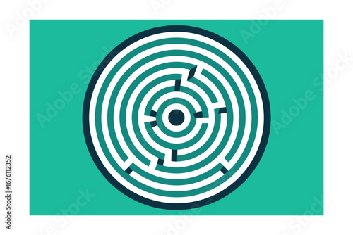 target with arrow illustration vector dart symbol icon