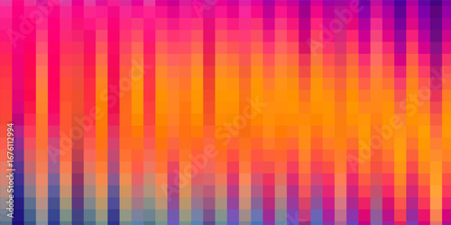 Abstract ribbed fractal glass texture effect with bright smooth fluted vertical lines of colorful gradient. Bold and dynamic design blending bright colors and geometry. Eps10