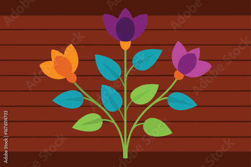 purple flower on a black background