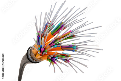 Fiber Optics, transparent background