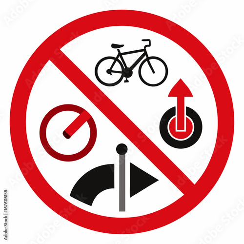 Collection of traffic signs and symbols