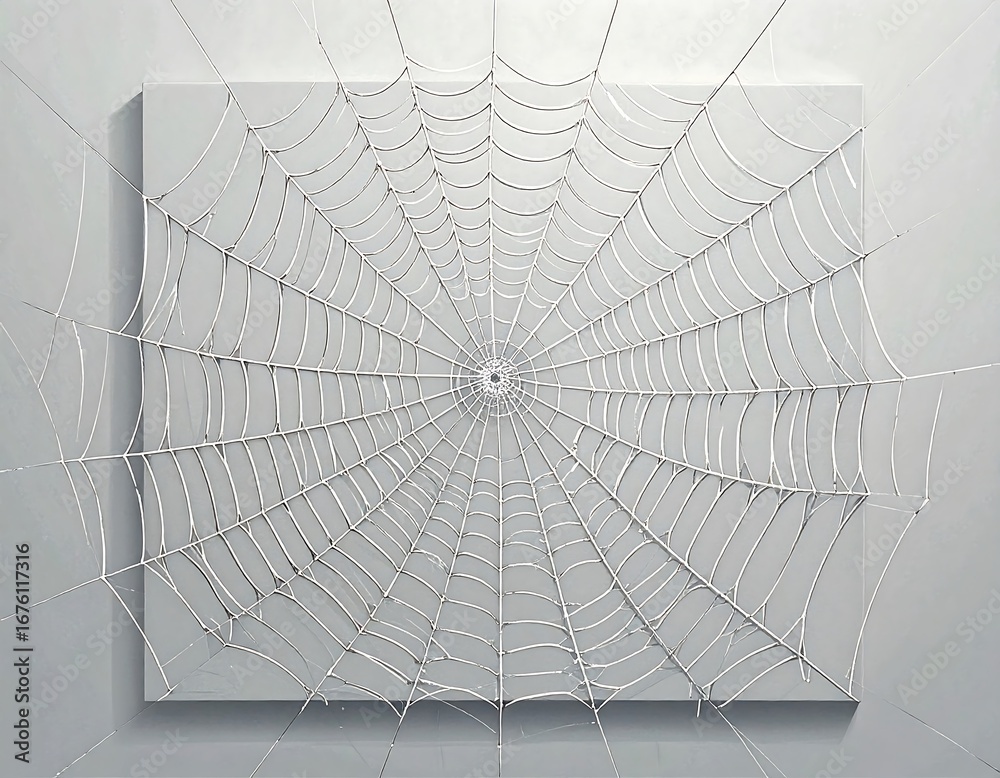 Obraz premium Abstract spiderweb art on canvas