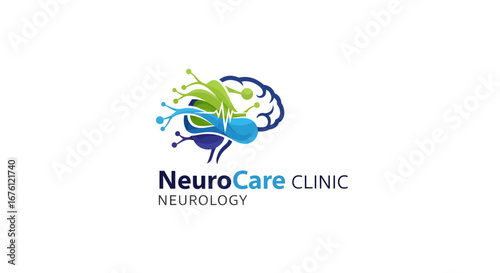 Neurology Services, Healthcare Branding, Professional Emblem, Graphic Design, Modern Aesthetics