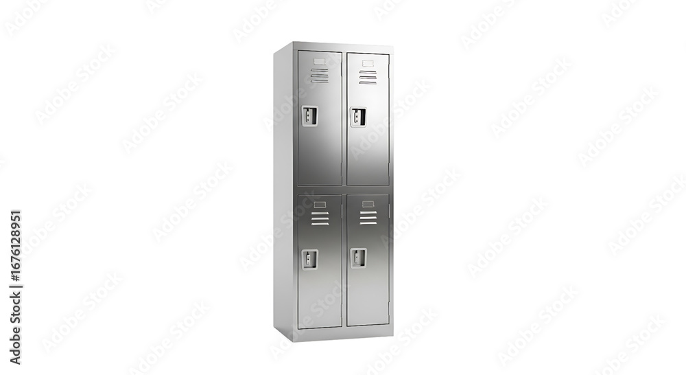 custom made wallpaper toronto digitalTwo modern metal gym lockers side by side, isolated on Transparent background
