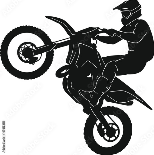 man riding a motorcycle on a transparent background 