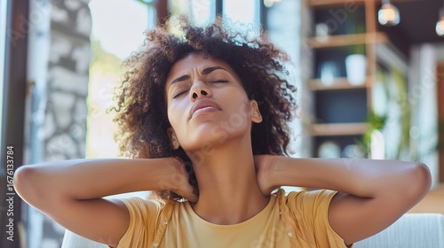 Posture for Comfort: Effective Neck Pain Relief Posture – Neutral Spine Alignment When Sitting/Standing, Shoulders Relaxed (Not Hunched), Chin Tucked Slightly to Avoid Forward Head Tilt