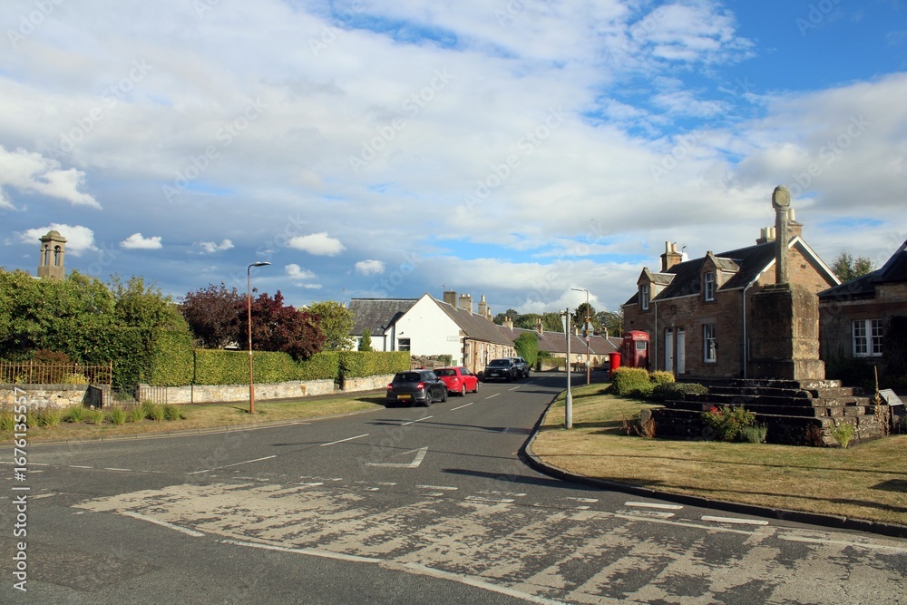 Fototapeta premium Mercat Cross, Pencaitland, East Lothian.