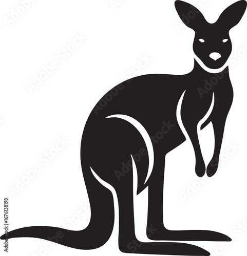 kangaroo vector silhouette