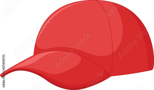 red baseball cap